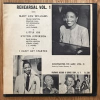 MARY LOU WILLIAMS - Rehearsal Vol.1 (FOLKWAYS FP32)