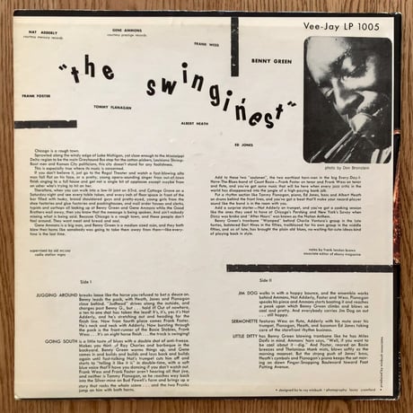 BENNIE GREEN - The Swingin'est (VEE JAY VJLP1005)