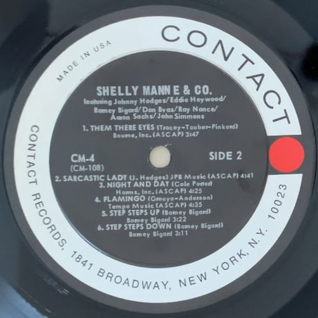 SHELLY MANNE - Shelly Manne & Co. (CONTACT CM-4)