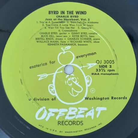 CHARLIE BYRD - Byrd In The Wind (OFFBEAT OJ-3005)