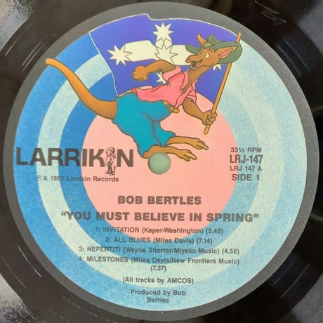 BOB BERTLES - You Must Believe In Spring (LARRKIN LRJ147)