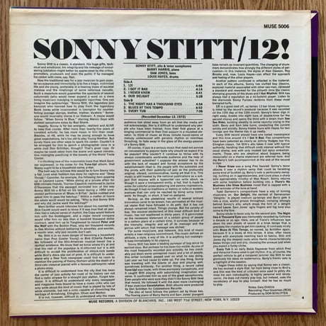 SONNY STITT - 12! (MUSE MR5006)