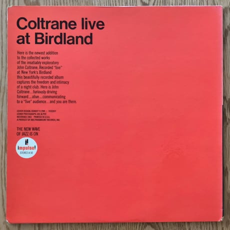 JOHN COLTRANE - Coltrane at Birdland (impulse! AS-50)