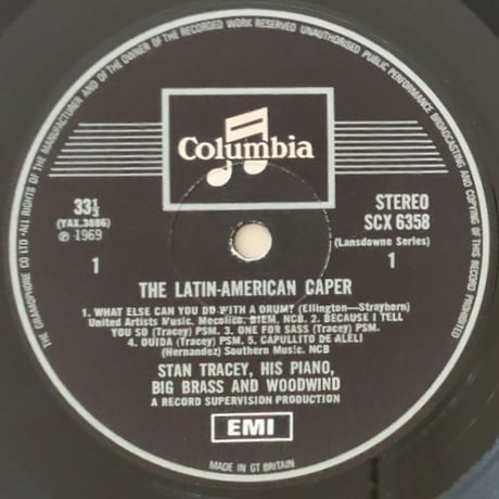 STAN TRACEY - The Latin American Caper (EMI SCX6358)