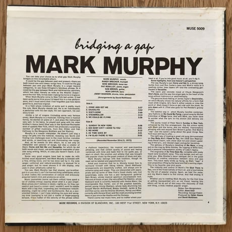 MARK MURPHY - Bridging a Gap (MUSE MR5009)