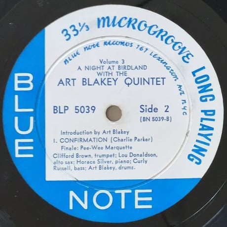 ART BLAKEY - a Night at Birdland Vol.3 (BLUE NOTE BLP5039)