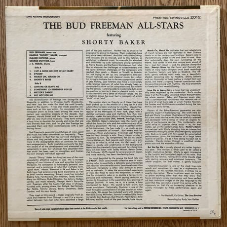 BUD FREEMAN - The Bud Freeman All-Stars (SWINGVILLE SVLP2012)