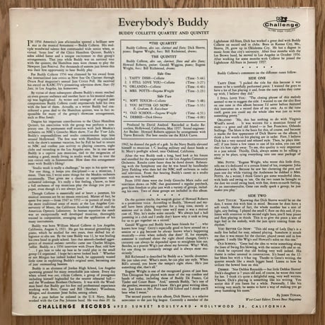 BUDDY COLLETTE - Everybody's Buddy (CHALENGE LP-603)