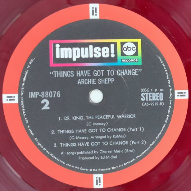 ARCHIE SHEPP アーチー・シェップ - Things Have Got To Cha