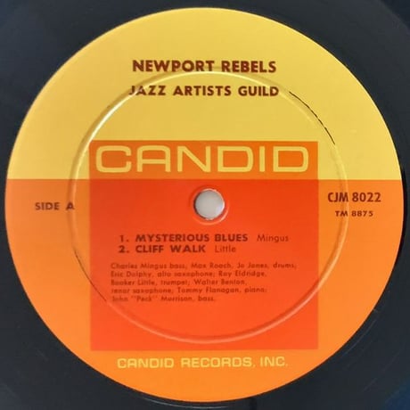 CHARLES MINGUS, ERIC DOLPHY - Newport Rebels (CANDID CJM8022)
