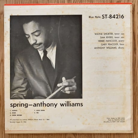 ANTHONY WILLIAMS - Spring (BLUE NOTE BST84216)