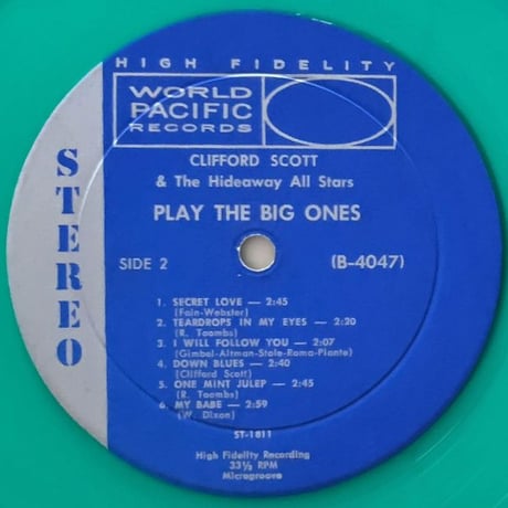 CLIFFORD SCOTT - Plays The Big Ones (WORLD PACIFIC ST-1811)