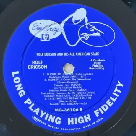 ROLF ERICSON - and His All American Stars (EMARCY MG36106)