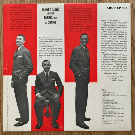 RAMSEY LEWIS - and His Gentle-Men of Swing (ARGO LP611)
