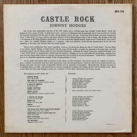 JOHNNY HODGES - Castle Rock (NORGRAN MGN-1048)