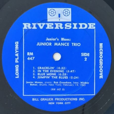 JUNIOR MANCE - Junior's Blues (RIVERSIDE RM447)