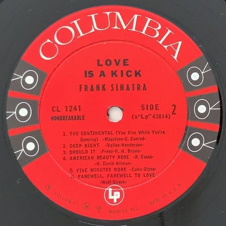 FRANK SINATRA - Love is a Kick (COLUMBIA CL1241)