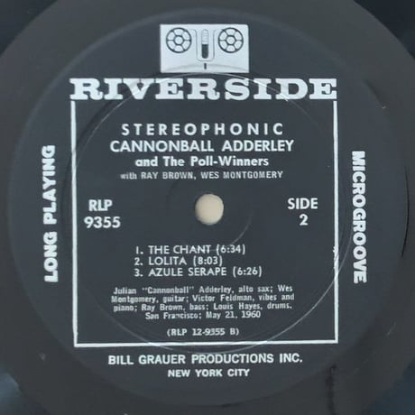 CANNONBALL ADDERLEY - and The Poll-Winners (RIVERSIDE RLP9355)