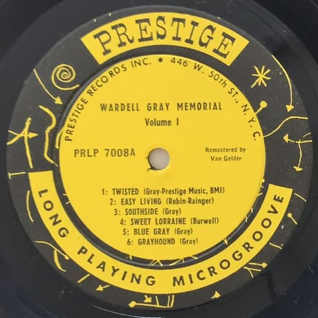 WARDELL GRAY - Memorial Vol.1 (PRESTIGE PRLP7008)