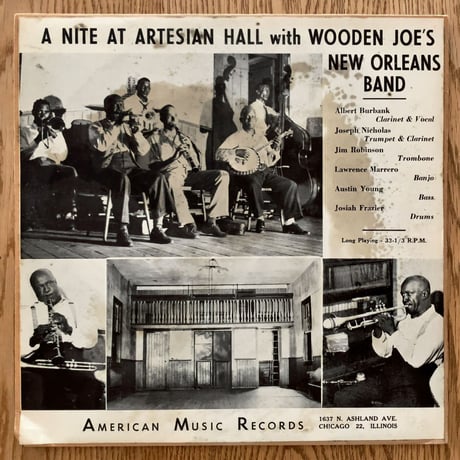 WOODEN JOE'S NEW ORLEANS BAND - a Nite at Artesian Hall (AMERICAN MUSIC 640)