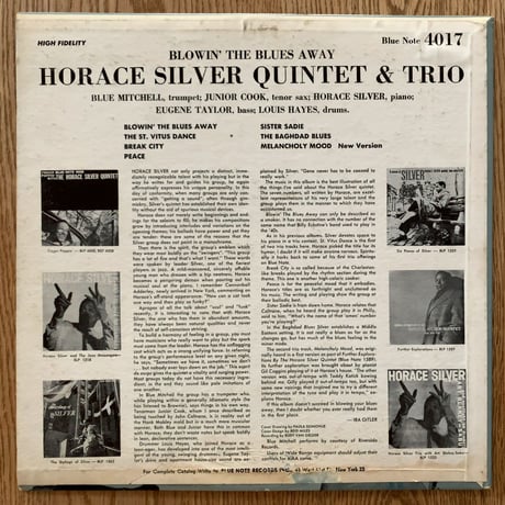 HORACE SILVER - Blowin' The Blues Away (BLUE NOTE BLP4017)
