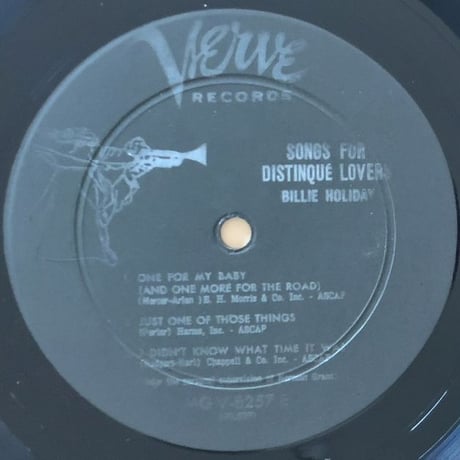 BILLIE HOLIDAY - Songs For Distingue Lovers (VERVE MGV-8257)