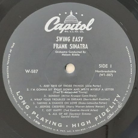 FRANK SINATRA - Songs For Young Lovers (CAPITOL W587)