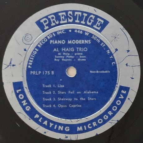 MARY LOU WILLIAMS / AL HAIG - Piano Moderns (PRESTIGE PRLP175)