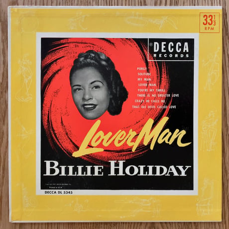 BILLIE HOLIDAY - Lover Man (DECCA DL5345)
