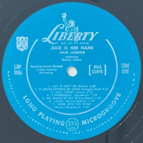 JULIE LONDON - Julie is Her Name (LIBERTY LRP3006)