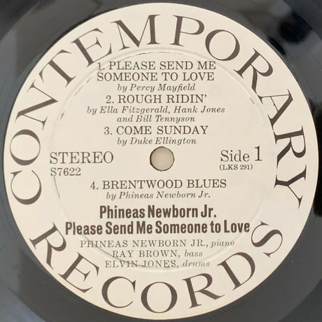 PHINEAS NEWBORN JR. - Please Send Me Someone To Love (CONTEMPORARY S7622) PROMO