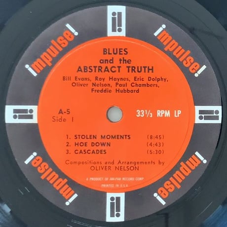 OLIVER NELSON - The Blues and The Abstract Truth (impulse! A-5)