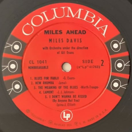 MILES DAVIS - Miles Ahead (COLUMBIA CL1041)