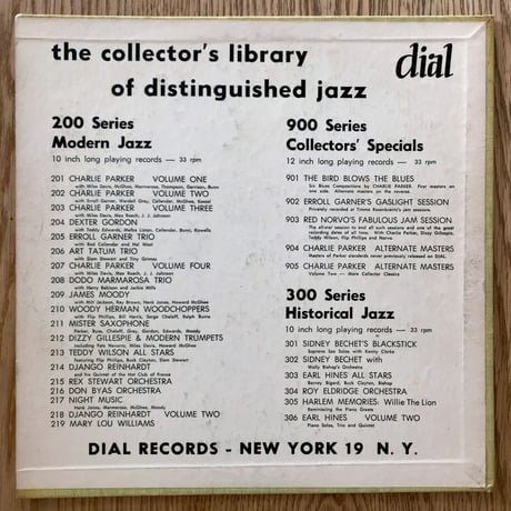 JAMES MOODY - His Saxophone and His Band (DIAL 209)