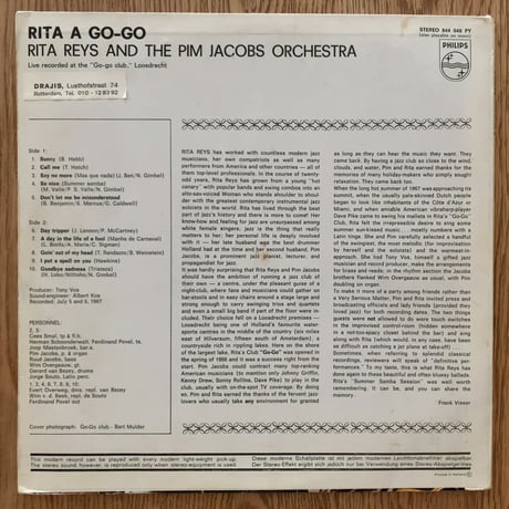 RITA REYS - Rita a Go Go (PHILIPS PY844 048)
