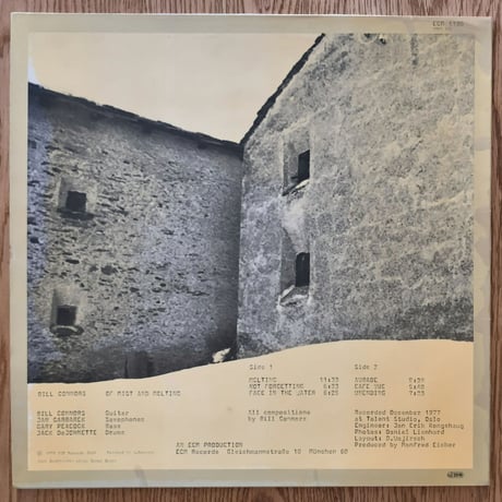 BILL CONNORS - Of Mist and Melting (ECM ECM1120)