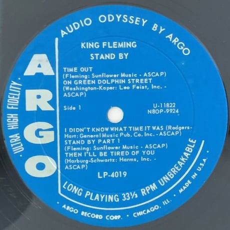 KING FLEMING - Stand By (ARGO LP4019)