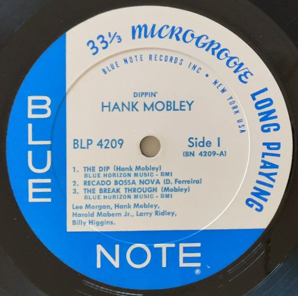HANK MOBLEY - Dippin' (BLUE NOTE BLP4209) | ナカノ