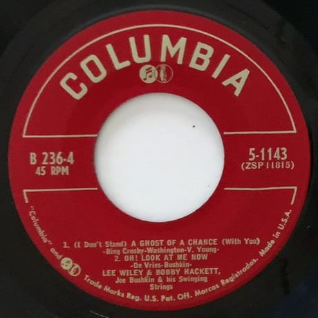 LEE WILEY - Night in Manhattan (COLUMBIA B-236) 7inch EP