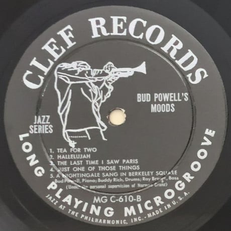 BUD POWELL - Bud Powell's Moods (CLEF MGC-610)