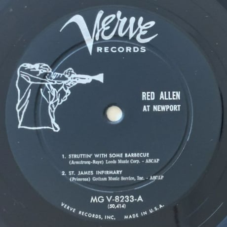 RED ALLEN, KID ORY & JACK TEAGARDEN - at Newport (VERVE MGV-8233)