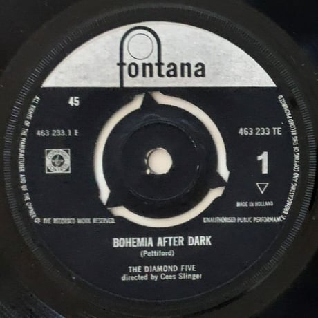 THE DIAMOND FIVE - Poll Winners Jazz (FONTANA 463 233TE) 7inch EP