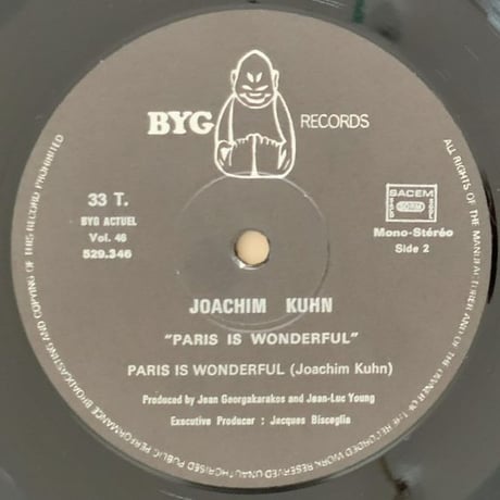 JOACHIM KUHN - Paris Is Wonderful (BYG 529.346)