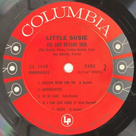 RAY BRYANT - Little Susie (COLUMBIA CL1449) MONO