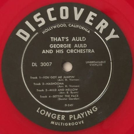 GEORGIE AULD - That's Auld! (DISCOVERY DL3007)