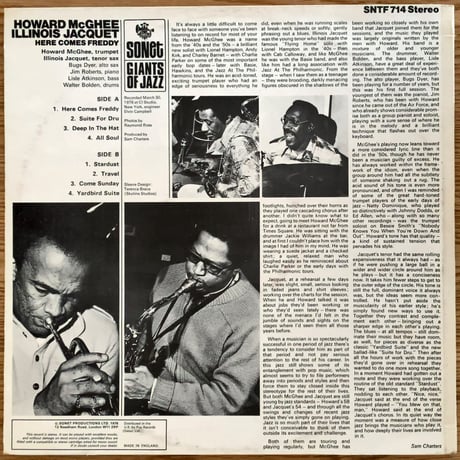 HOWARD McGHEE & ILLINOIS JACQUET - Here Comes Freddy (SONET SNTF714)