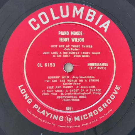 TEDDY WILSON - Piano Moods (COLUMBIA CL6153)