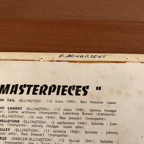 DUKE ELLINGTON - Masterpiece (LA VOIX DE SON MAITRE FOLP8002)