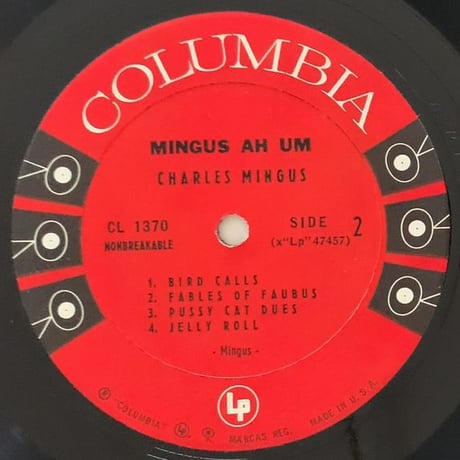 CHARLES MINGUS - Mingus Ah Um (COLUMBIA CL1370)