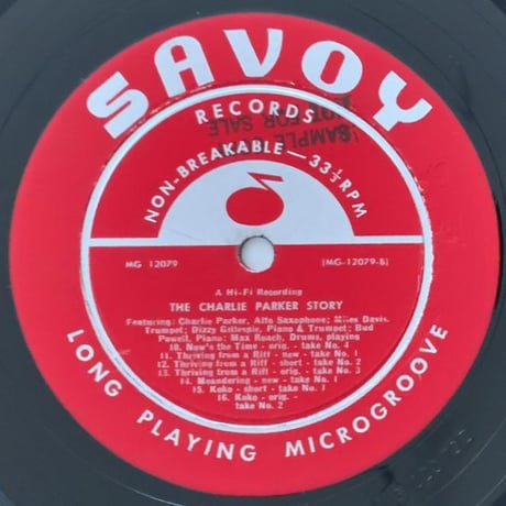 CHARLIE PARKER - The Charlie Parker Story (SAVOY MG12079)